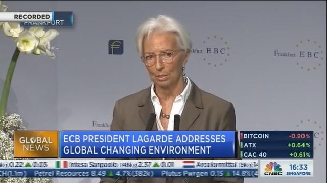 ECB President Lagarde addresses changing global economic environment