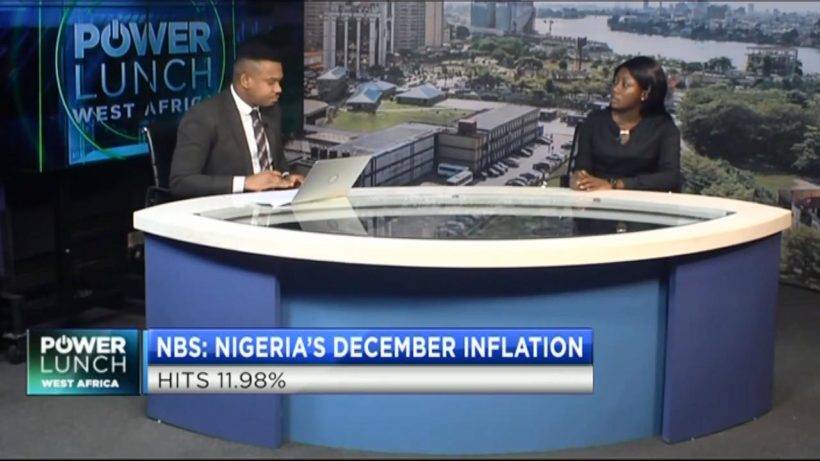 Nigeria’s inflation in December at 11.98% y/y