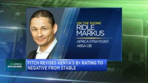 Fitch revises Kenya’s B+ rating to negative from stable