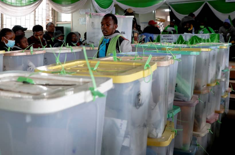 Dead heat for Kenya presidency as election results trickle in