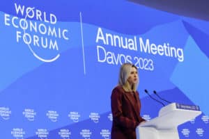 Ukrainian First Lady Joins Swiss President in Opening Plenary of World Economic Forum Annual Meeting